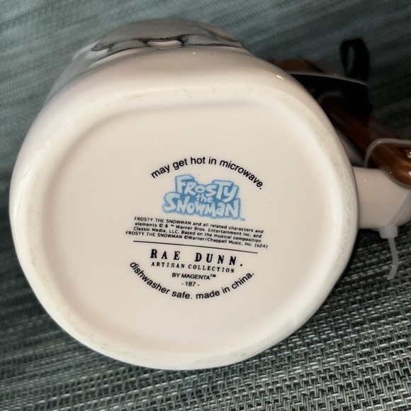 Rae Dunn | “Frosty The Snowman” Mug w/Shovel Stirring Spoon - Picture 4 of 5